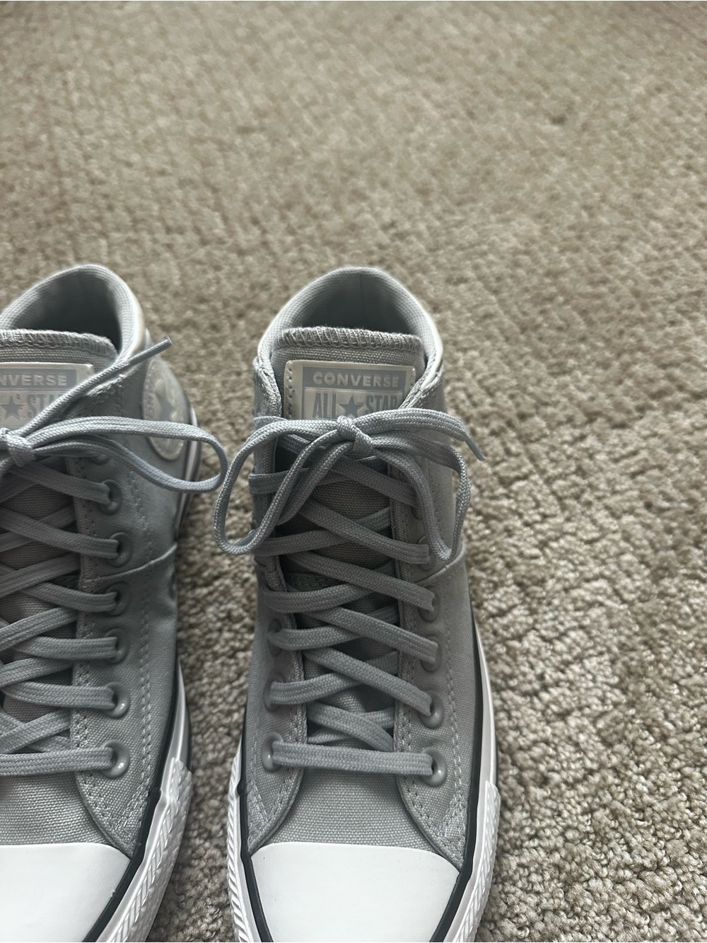 NWOT Grey Converse Chuck Taylor All Star Madison Mid sneakers women’s size 7 - Picture 5 of 7